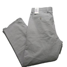 NWT Dockers Mens Chino Pants 38 x 29 Straight Fit Gray Stretch Cotton Polyester