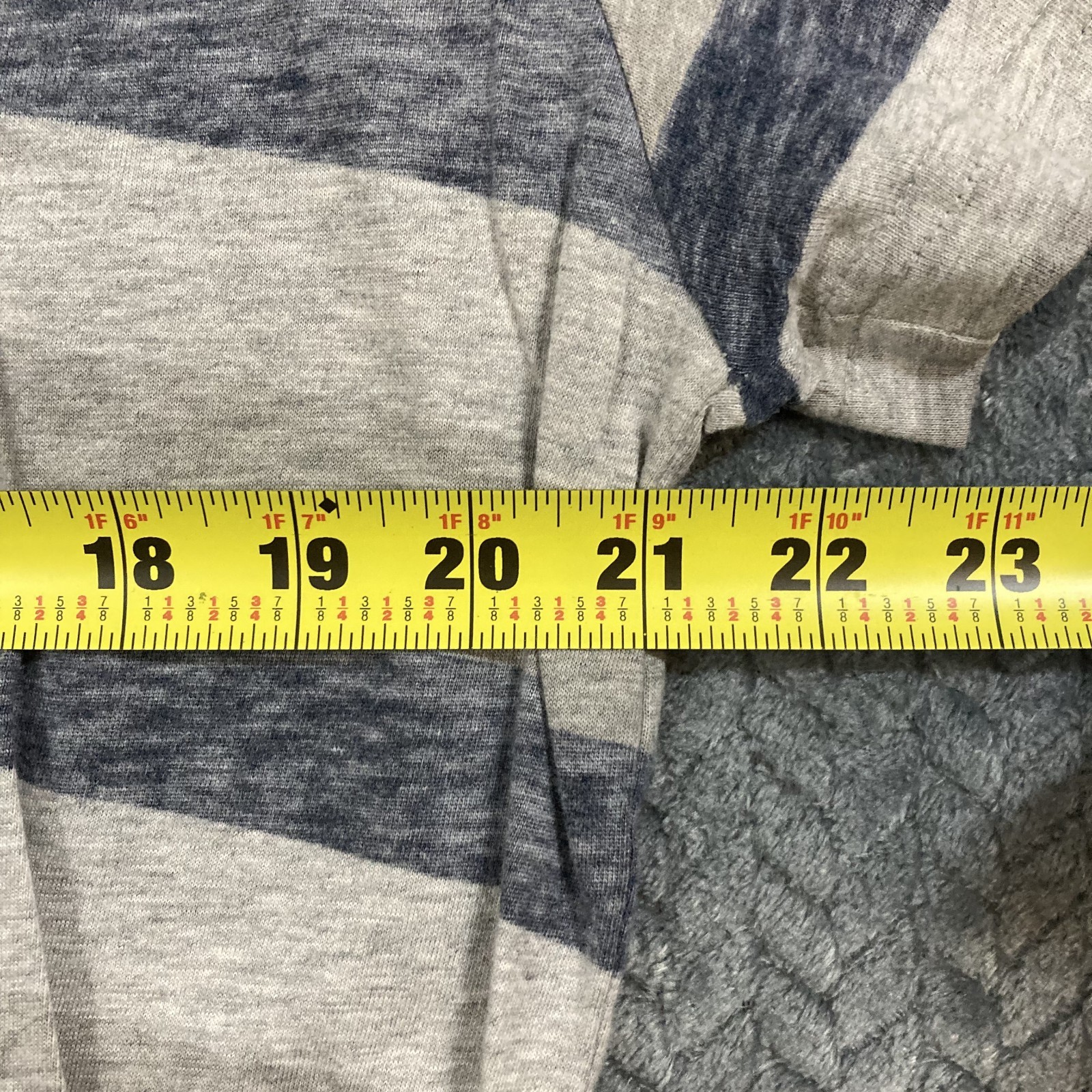 Lacoste Men’s XXL Blue Gray Striped Short Sleeve T-Shirt Cotton Logo Preppy thumbnail 8