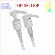 2 White Replacement Pumps for 1 Liter (33.8oz) Bottles, Shampoo and Conditioner 0.27 per gallon