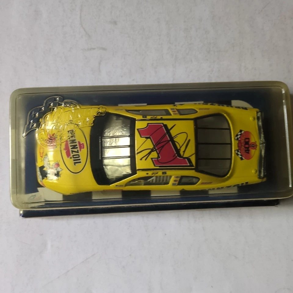Círculo de ganadores autografiado Steve Park #1 Monte Carlo Nascar amarillo 1:24 Foto 2 de 4