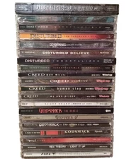 Heavy Nu Metal Hard Rock CD Lot Of 20 Disturbed Godsmack Creed Rev Theory Red 