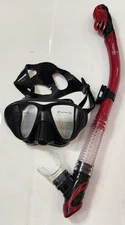 Phantom Aquatics Professional Snorkel Set Adult Red