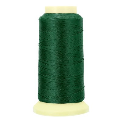 Bonded Thread, 0.4 mm 550 Yards Polyester Sewing Cord for Tassels, Emerald Green