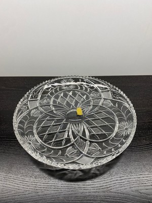 Imperlux Teller Bleikristall Gänseblümchen Vintage 30cm