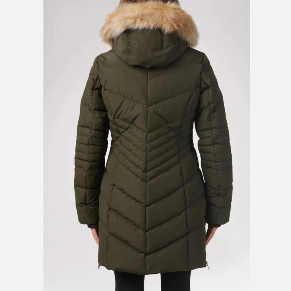 PAJAR Queens acolchado acolchado acolchado acolchado con capucha de piel sintética talla S Foto 3 de 4