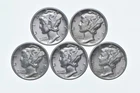 High Grade Lot 1939 1936 1936 1939 1939 Mercury Dime Collection *589