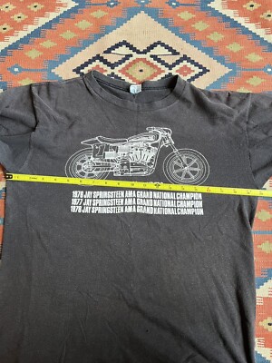 Vintage Harley Davidson T Shirt XR-750 Champion Blue Bar Size
