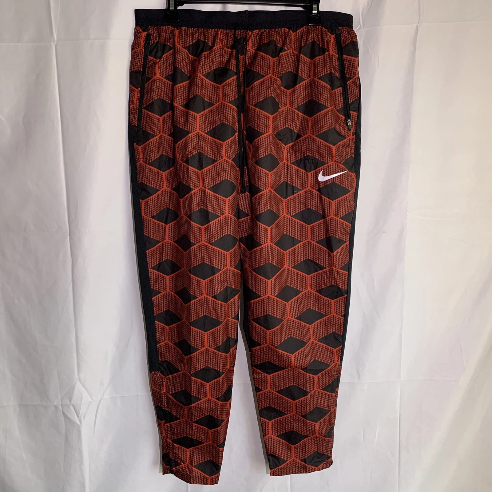 Nike Team Kenya Shieldrunner Running Pants Joggers Black Red Men's XL CV0398-673