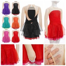 Kids Girls Leotard Photo Shoot Rompers Splice Dresses Ballroom Unitard Playing