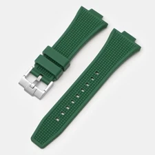 Tissot PRX Watch Strap Waffle Rubber 12mm Green  40mm Powermatic 80