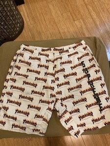 white supreme shorts