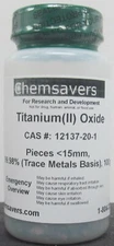 Titanium(II) Oxide, Pieces 15mm, 99.98% (Trace Metals Basis), 100g