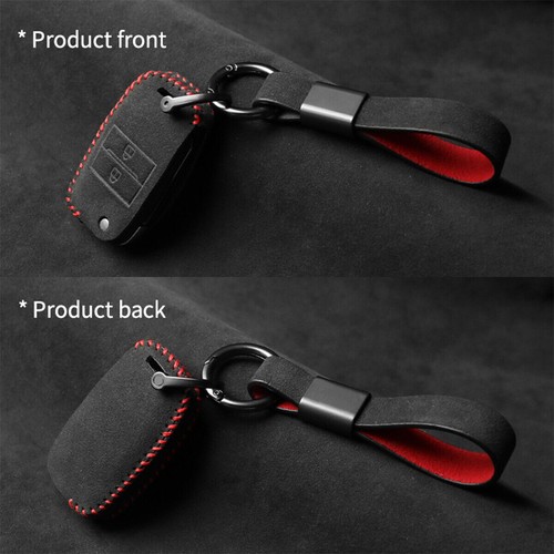 Full Suede Covered Key Fob Remote Protector Holder Cover Case For Kia Sorento - Picture 3 of 9