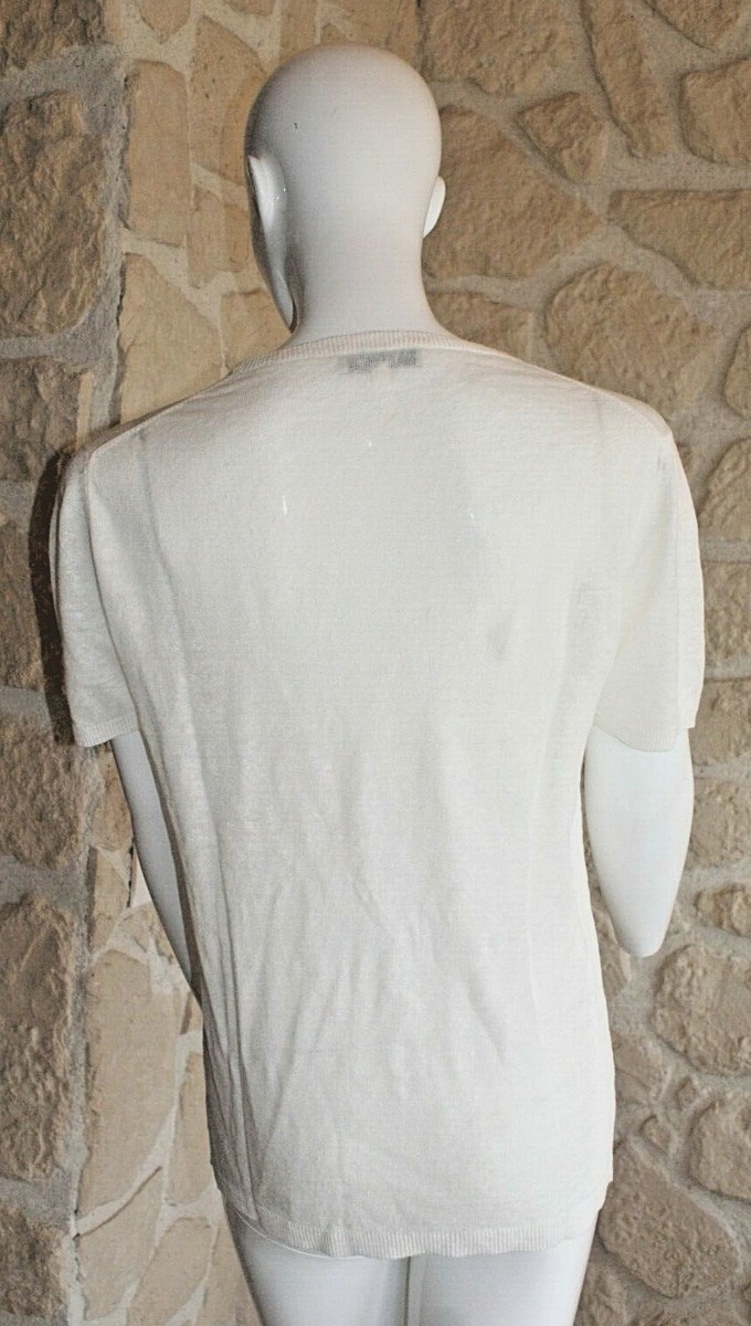 Pull en Maille avec Les Rayures Bleu Rouge et Blanc Femme Hiver Long
