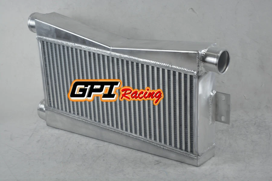 Intercooler Universal Twin Turbo 24"x9"x3.5" barra y placa personalizada (2 in/1 out) SL Foto 4 de 4