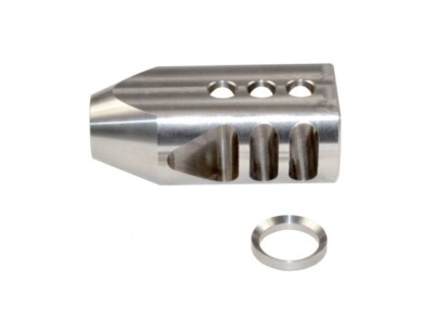 5/8x24 Thread Stainless Steel Competition Tanker Muzzle Brake For 350 Legend