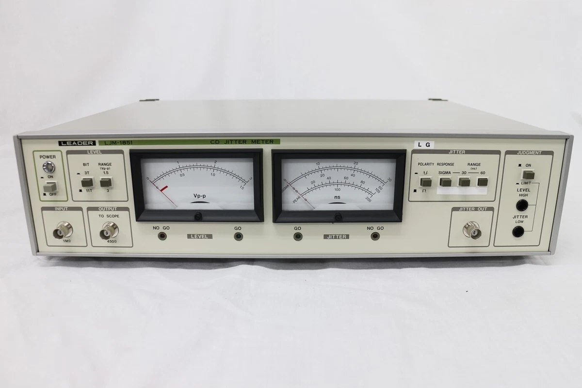 LEADER LJM-1851(Not include PEAK function) CD JITTER METER | eBay