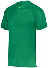 Augusta Sportswear Mens 100% Poly Attain Wicking Two-Button Baseball Jersey 1565