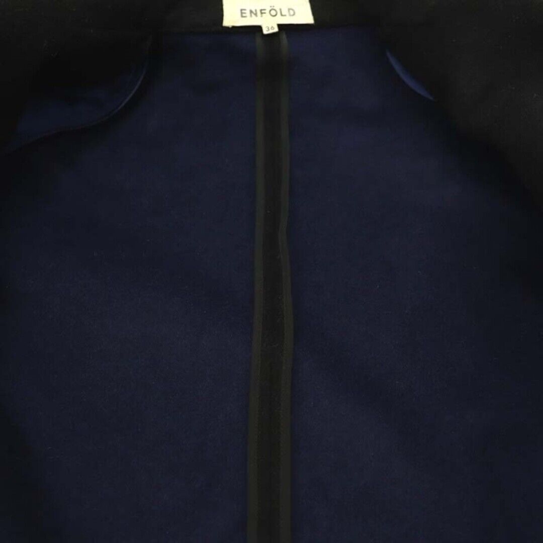 Enfold TOP RIVERCHESTER COAT OUTER LONG 36 BLACK HK Used Enfold TOP RIVERCHESTER COAT OUTER LONG 36 BLACK HK Used