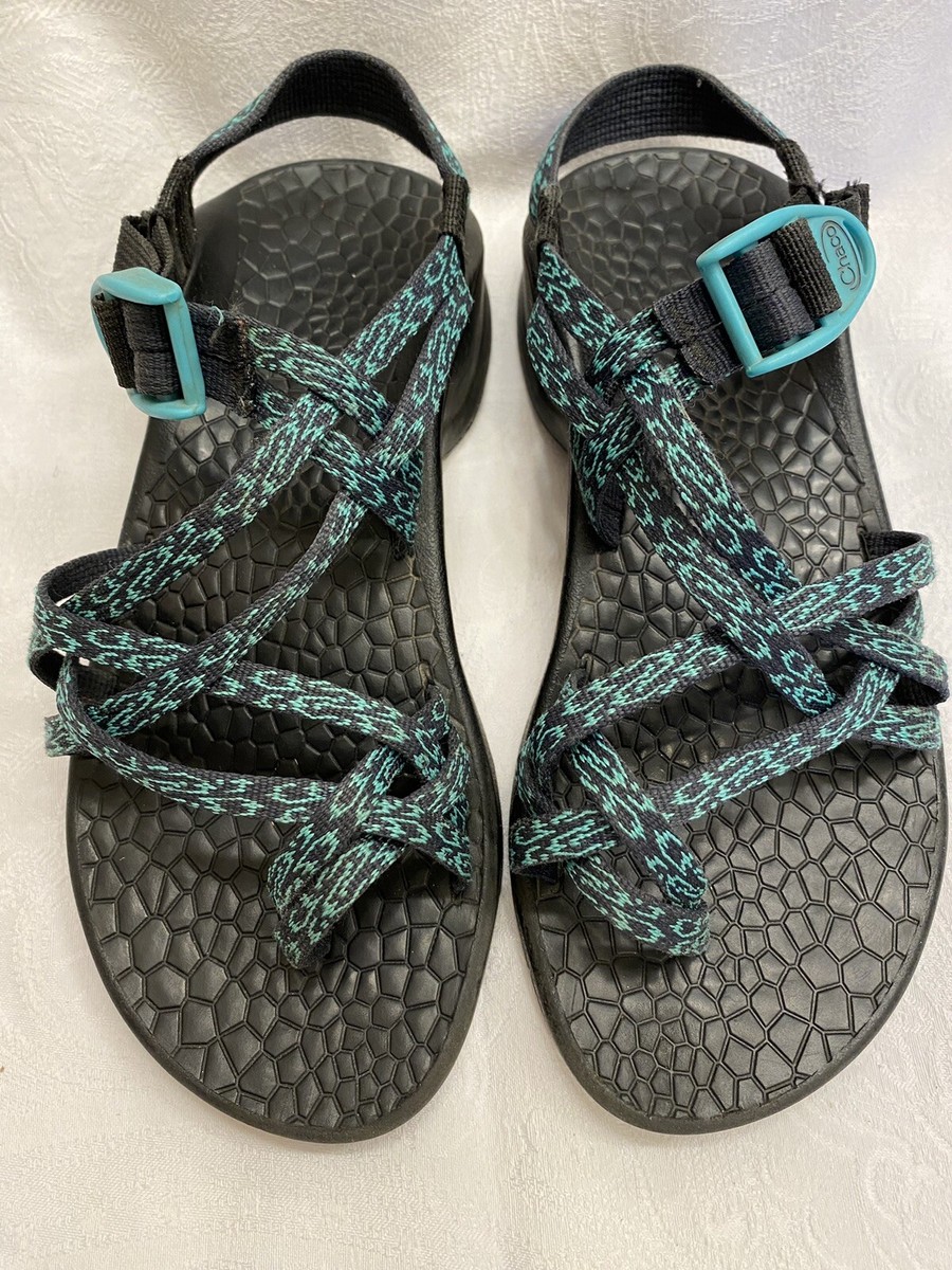 Chaco Black and Teal Adjustable Strap Sandals Z1 Classic Sandal for Men - S24 - Forests, Tides, and Treasures main image 4