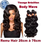 Brazilian Weave 100% Natural Wavy Body Wave Virgin Hair Remy