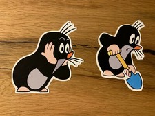 2x Kleiner Maulwurf Aufkleber Auto Tuning Oldtimer DDR Maus Kult Retro TOP #772