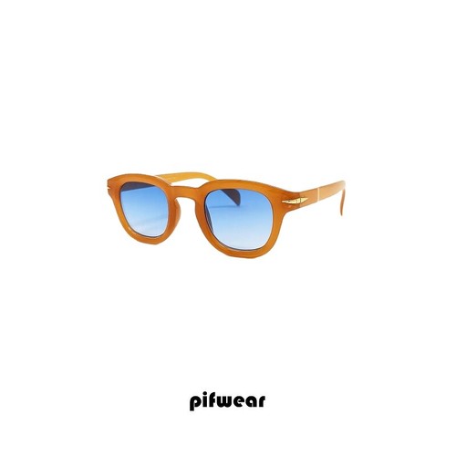 Occhiali da Sole Montatura in acetato arancione Lenti blu sfumato PIFWEAR  1024B | eBay