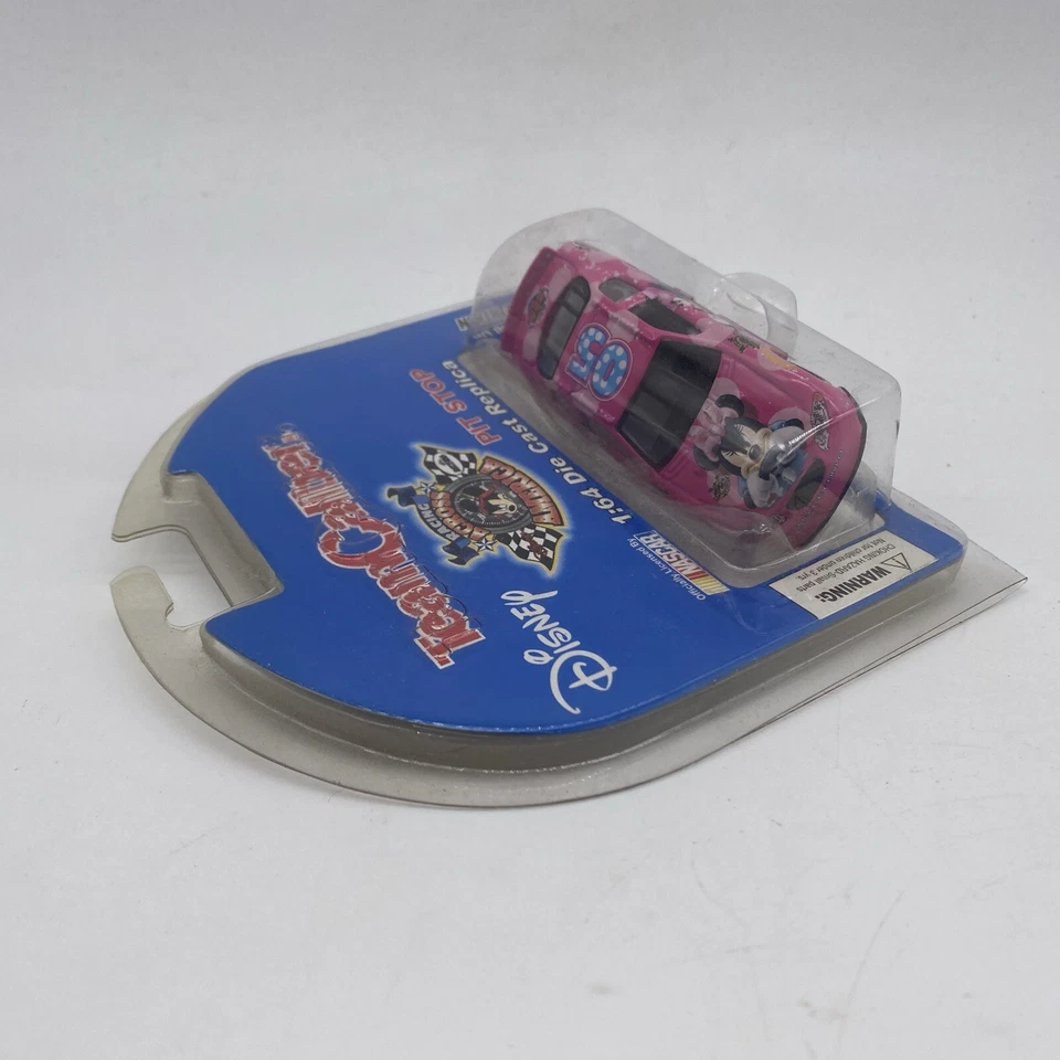 Disney Team Calibre 1:64 Die Cast Rosa Coche de Carreras Minnie Mouse 2005 Nuevo Foto 4 de 4