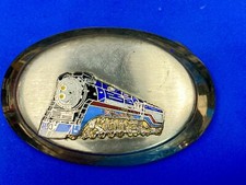 Steam Engine Locomotive 4449 Western Oval Train Collectors Belt Buckle
