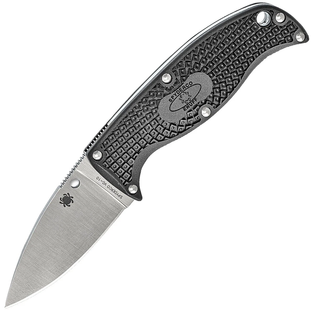 Spyderco Stainless Steel Blade Plain Collectible Fixed Blade Knives