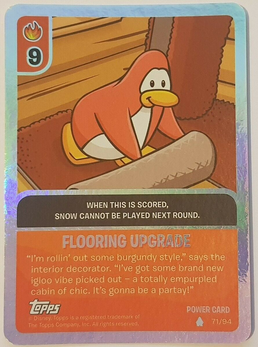 Topps Disney CLUB PENGUIN Power Card Jitsu Card # 9 Penguin Band 49/68