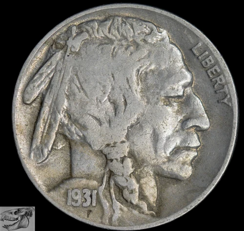 1931 S Buffalo Nickel, Very Fine+ Condition, Free Shipping in USA, C6713