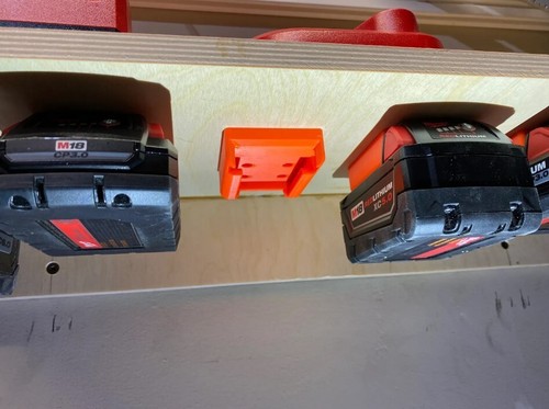 Milwaukee Battery Mount Storage Holder Rack For M18 Battery V2 5/10PCS FREE POST - Picture 7 of 9