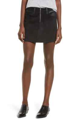 Hudson Jeans Leather Skirt MSRP $495 Size 31 # 5C 1021 NEW