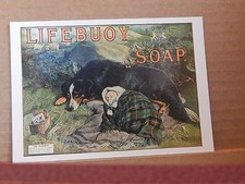 Postcard Advertising lifebuoy Soap  Old Advert Modern card 