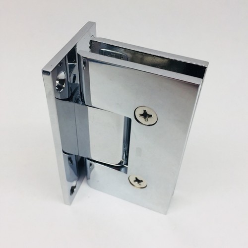 QTY 2 CRL ALUMINUM VIE537CH CHROME SHOWER DOOR 5DEG WL MNT VIEN HINGE 4-15H16 - Picture 4 of 5