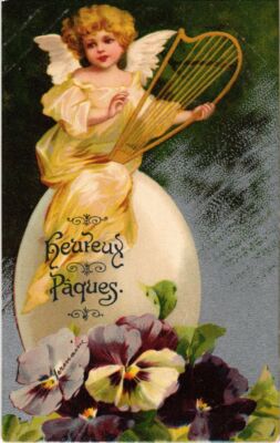 PC OSTERGRÜSSE FANTASY ENGEL (a33984)