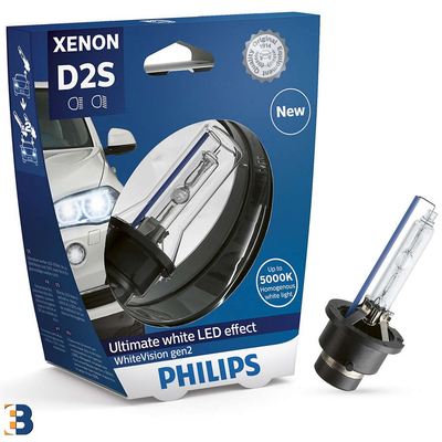 D2S Philips White Vision Gen2 85V 35W Xenon Car Lamp 85122whv2s1 5000K 1 Piece