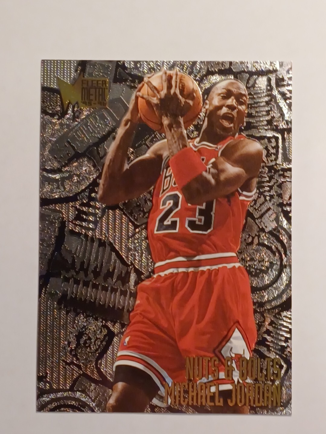 1996 MICHAEL JORDAN FLEER METAL NUTS AND BOLTS SP, HOF GRADE READY eBay