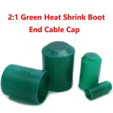Green Ø10-100 2:1 Heat Shrink Boot End Cable Cap Adhesive Glue Lined Waterproof 
