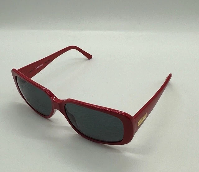 Lunettes de soleil Supreme 20ss Royce beauté rouge avec étui lunettes pour hommes authentiques