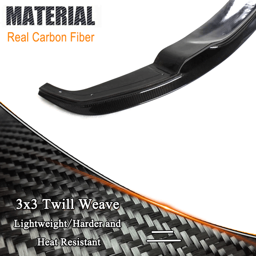 For BMW 3Series F30 F31 320i M Sport 12-18 Carbon Fiber Front Bumper Lip Spoiler - Bild 8 von 11