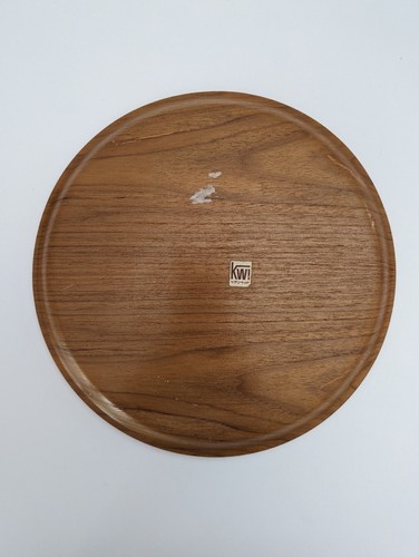 Set of 7 Round Wood Plates Platters 12" - Picture 5 of 16