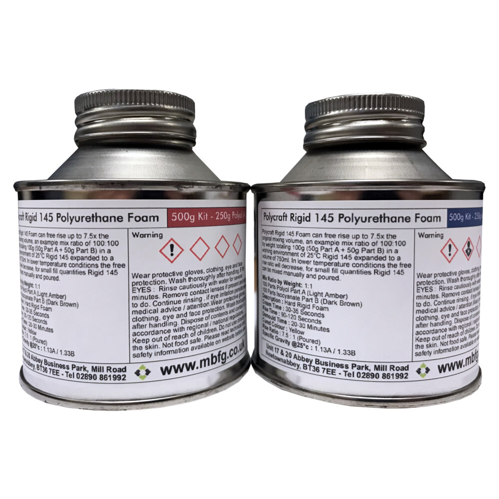 Polycraft Polyfoam Rigid 145 Polyurethane Foam - 500g Kit