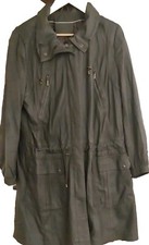Ladies Winter Leather Trench Coat