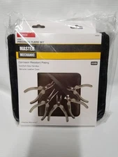 Master Mechanic Precision Pliers Set 5 Piece Mini Pliers Set Leather Case NEW