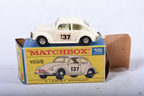 LESNEY MATCHBOX #15 NEW VOLKSWAGEN BEETLE IN ORIGINAL BOX