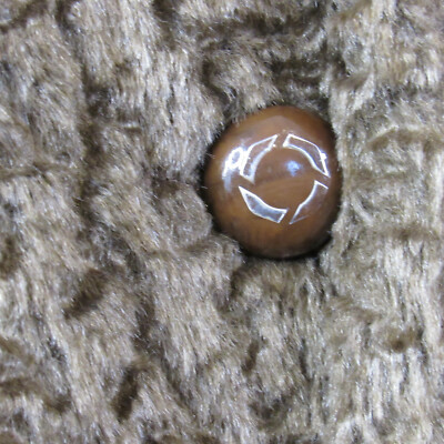 VTG Brown Box Coat Poodle Cloth Faux Fur Trimmed Collar Sz M VTG Brown Box Coat Poodle Cloth Faux Fur Trimmed Collar Sz M