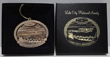 Lake City, Minnesota 'Birthplace of Waterskiing' Metal Christmas Ornament
