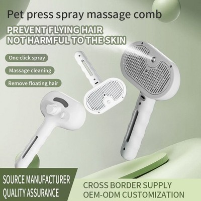 3in1 Pet Steam Brush Dog Hair Brush Cat Hair Brush Electric Steam Spray